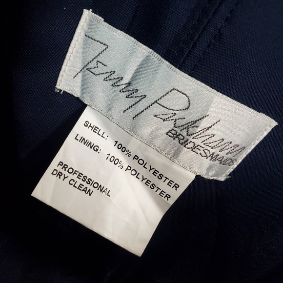 Jenny Packham Bridesmaids Midnight Blue Belted Dress - Picture 6 of 10